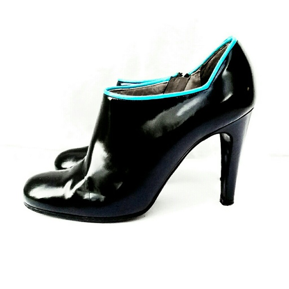 Vintage Y2K Marc Jacobs Patent Leather High Heeled Boots- Size 8 - Picture 1 of 5